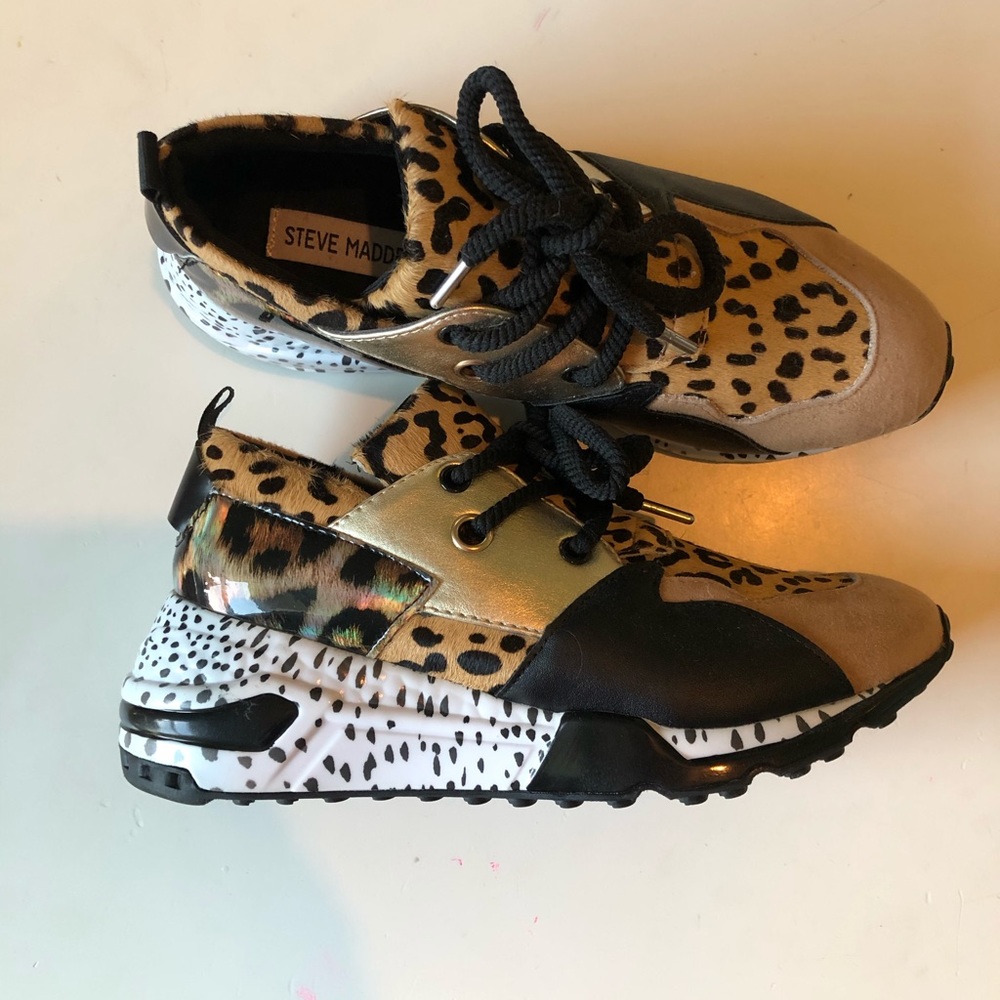 Steven Madden Animal Print Sneakers